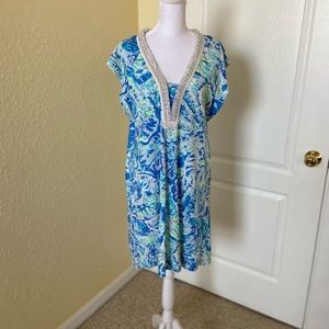 Lilly Pulitzer Embellished Tee Shirt Dress